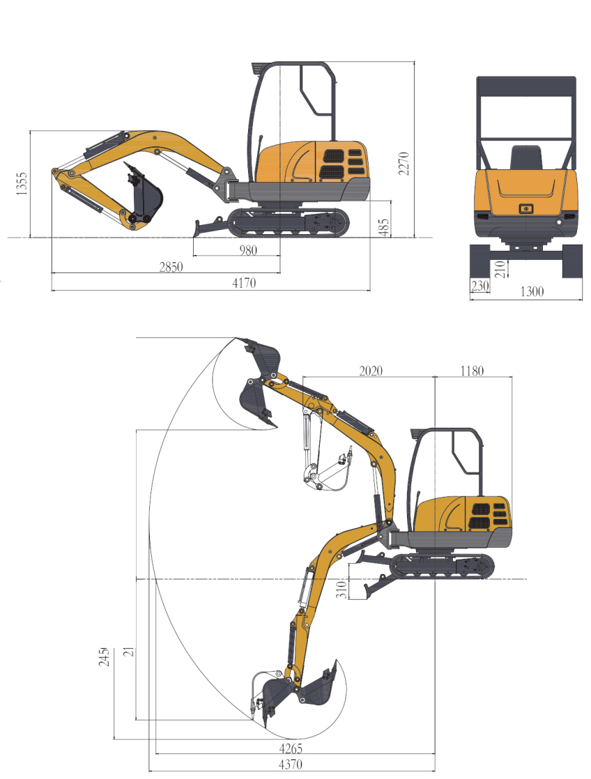 SHANBO SH25B Mini Crawler Excavator
